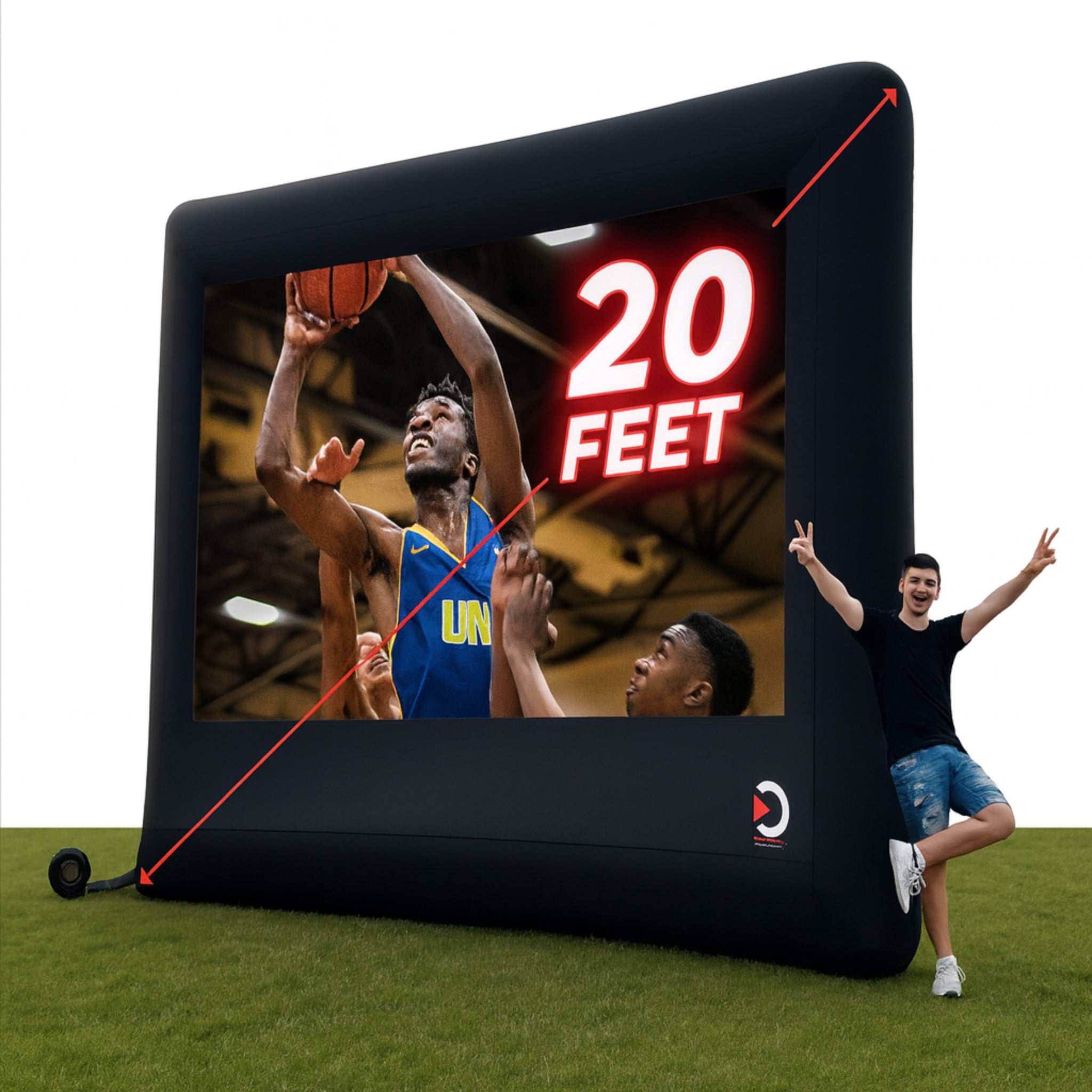 Elite Outdoor Movies 10' Nano Outdoor Cinema System