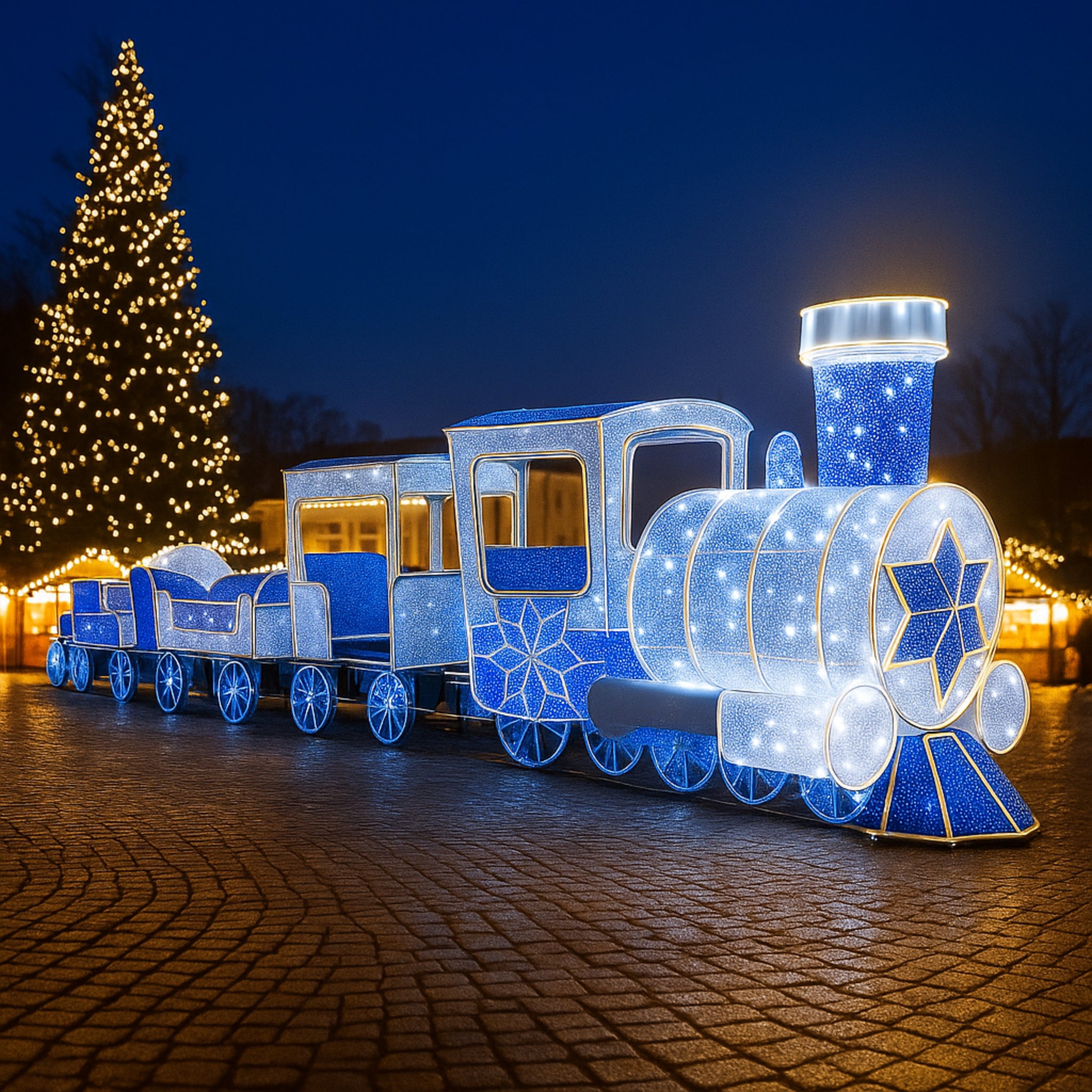 Giant Pre-Lit LED Train