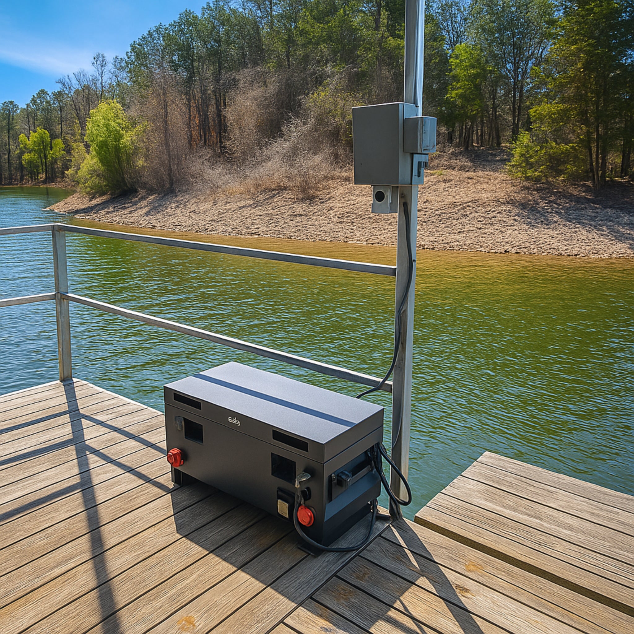 1.1KW Boat Dock Offgrid Solar Kit - Portable with Plug and Play Connections