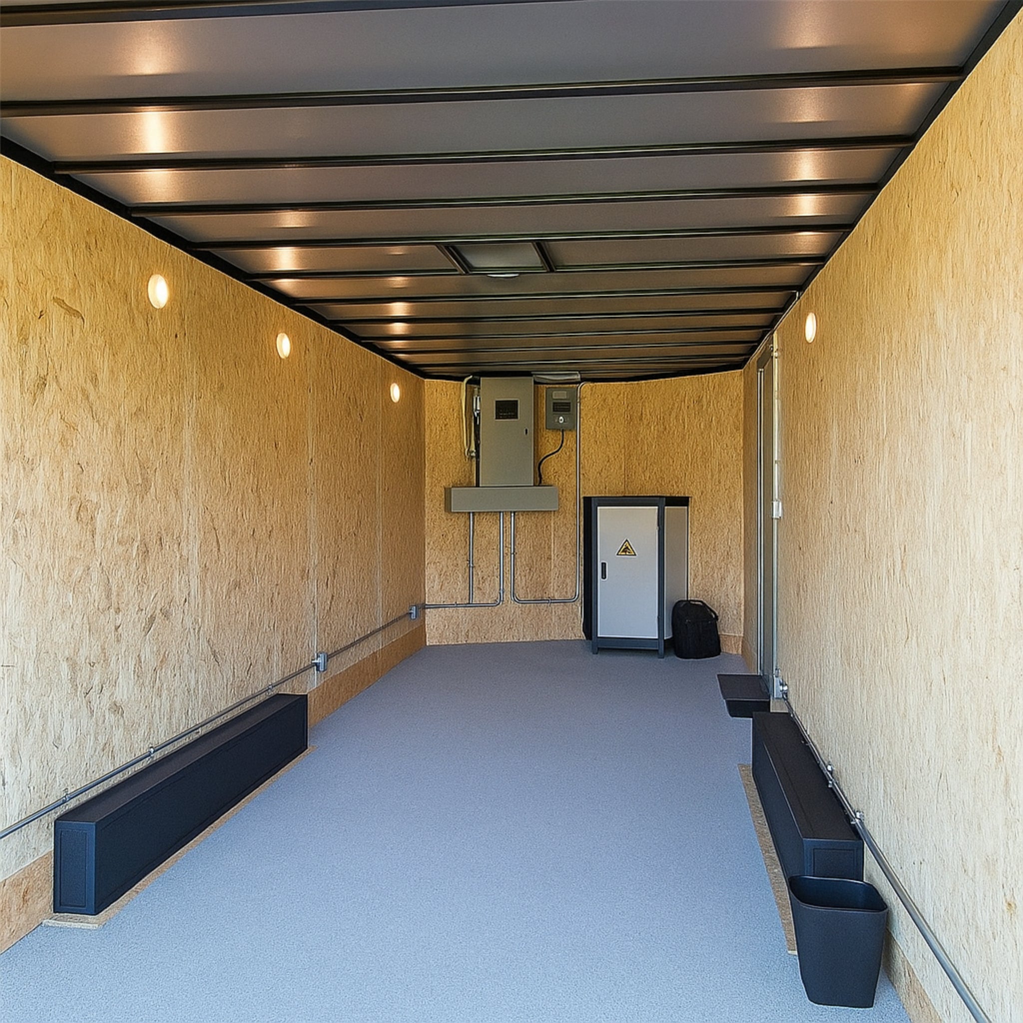 28' Enclosed SOLAR POWERED Offgrid Self-Sufficient Trailer - SOL-ARK 15K with OMO 32K Freedom Lithium Battery