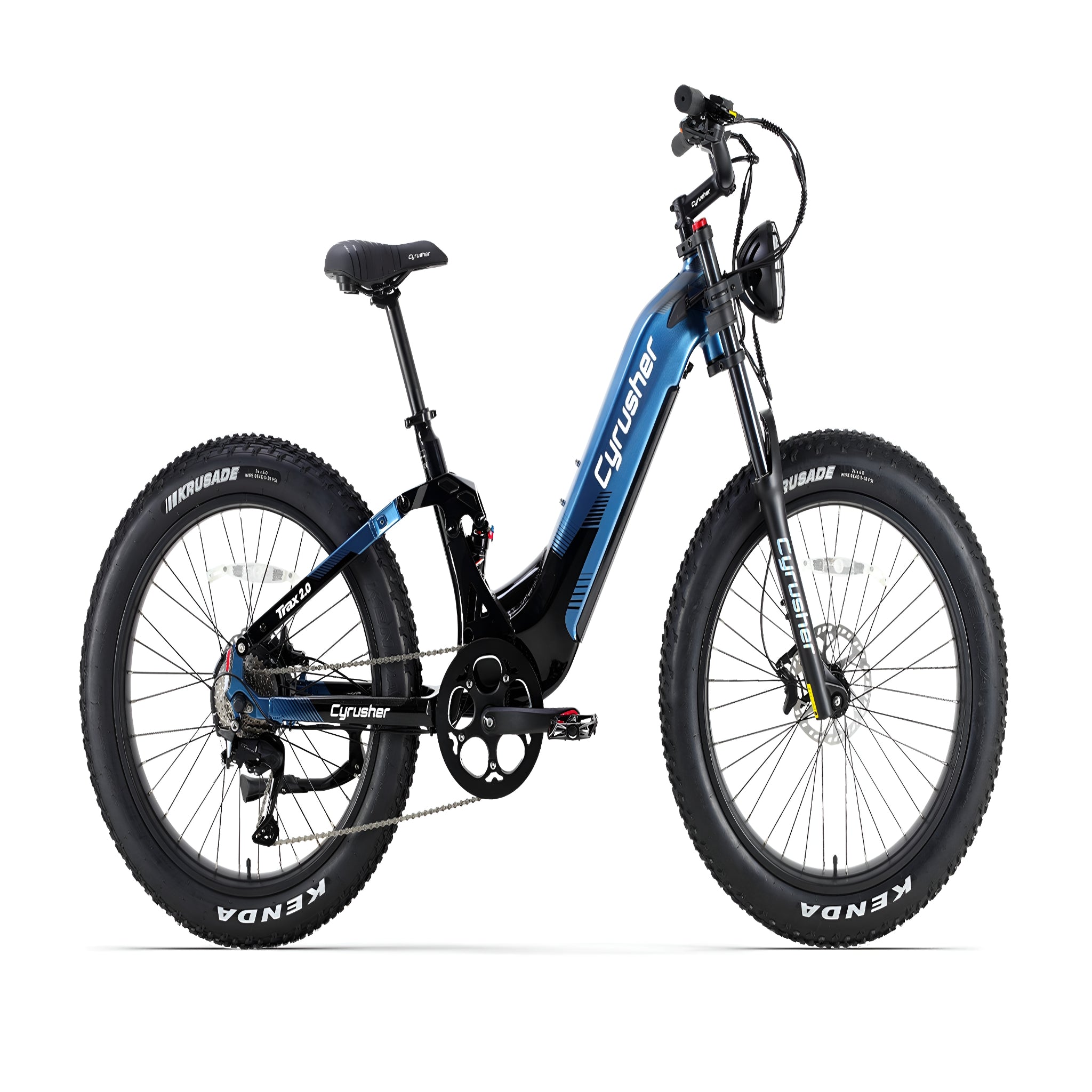 Cyrusher Trax 2.0 Step-Thru Full-Suspension E-Bike