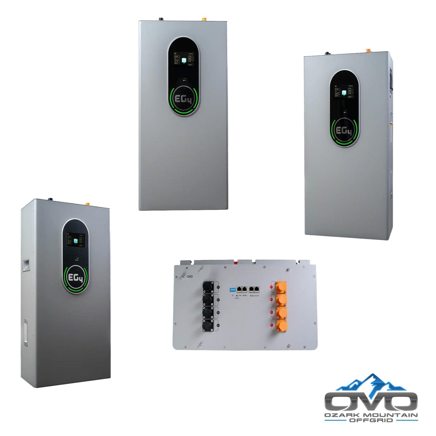 2.2KW Complete Offgrid Solar Kit + 6K EG4 6000XP Inverter + 14.3KW 48V EG4 Lithium Indoor Wall Battery + 2.2KW Solar with Roof Mounting Rails and Wiring