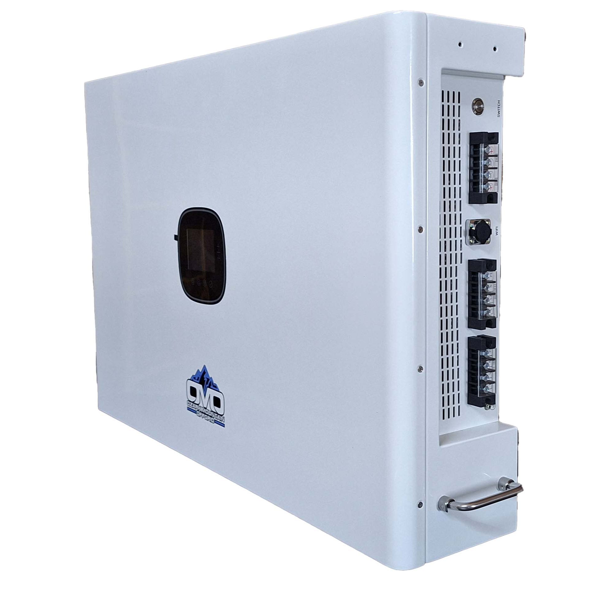 2.2KW Complete Offgrid Solar Kit + 10K 120V/240V OMO E-Line Inverter + 10.24KW OMO E-Line Lithium Battery +2.2KW Solar with Roof Mounting Rails and Wiring