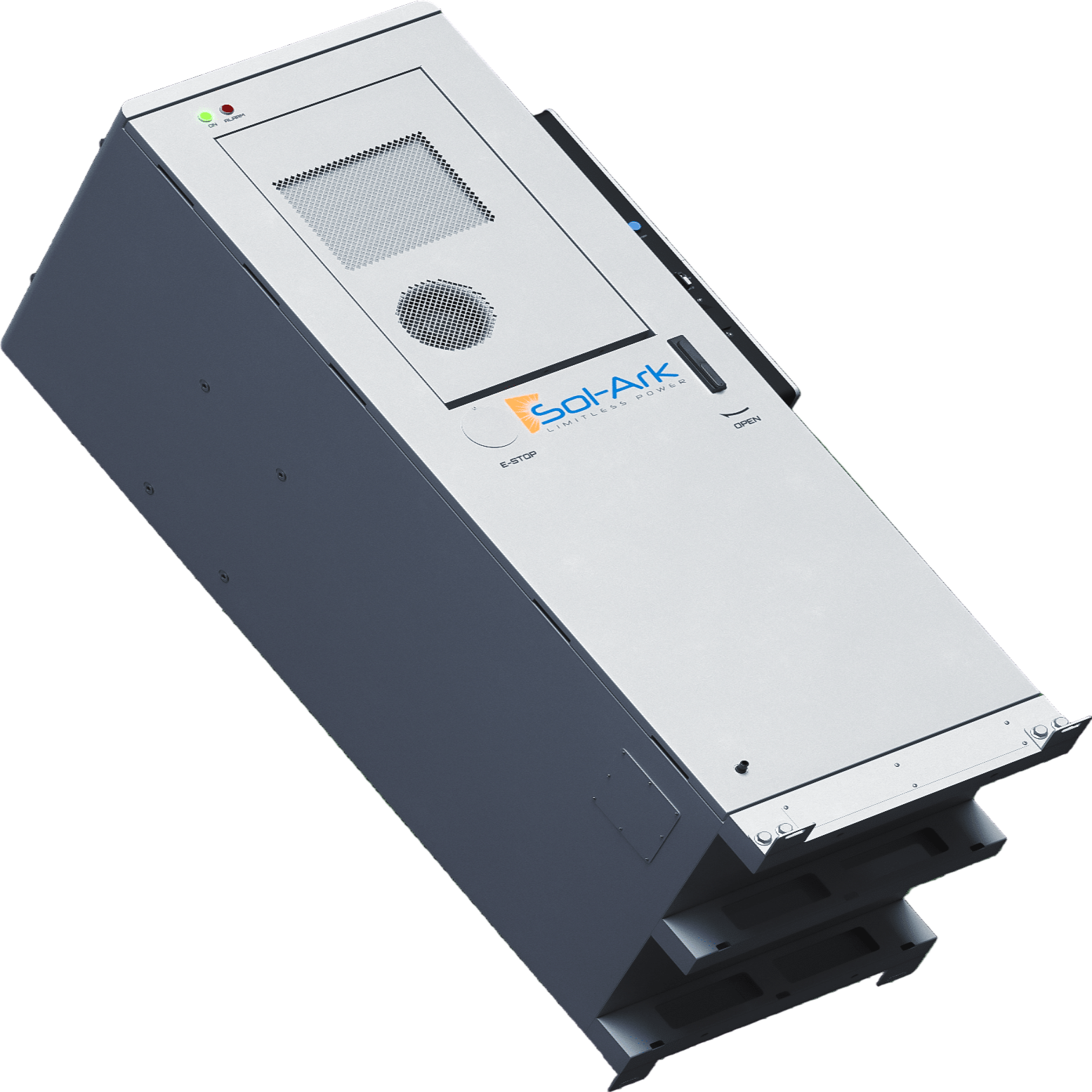 Commercial 120KW Solar Array - 3 Phase 208V Solar Kit + 4x 30K 208V Sol-Ark Inverter + 4x 60KW Sol-Ark OUTDOOR Lithium Battery +118.8KW Solar with Ground Mount and Wiring