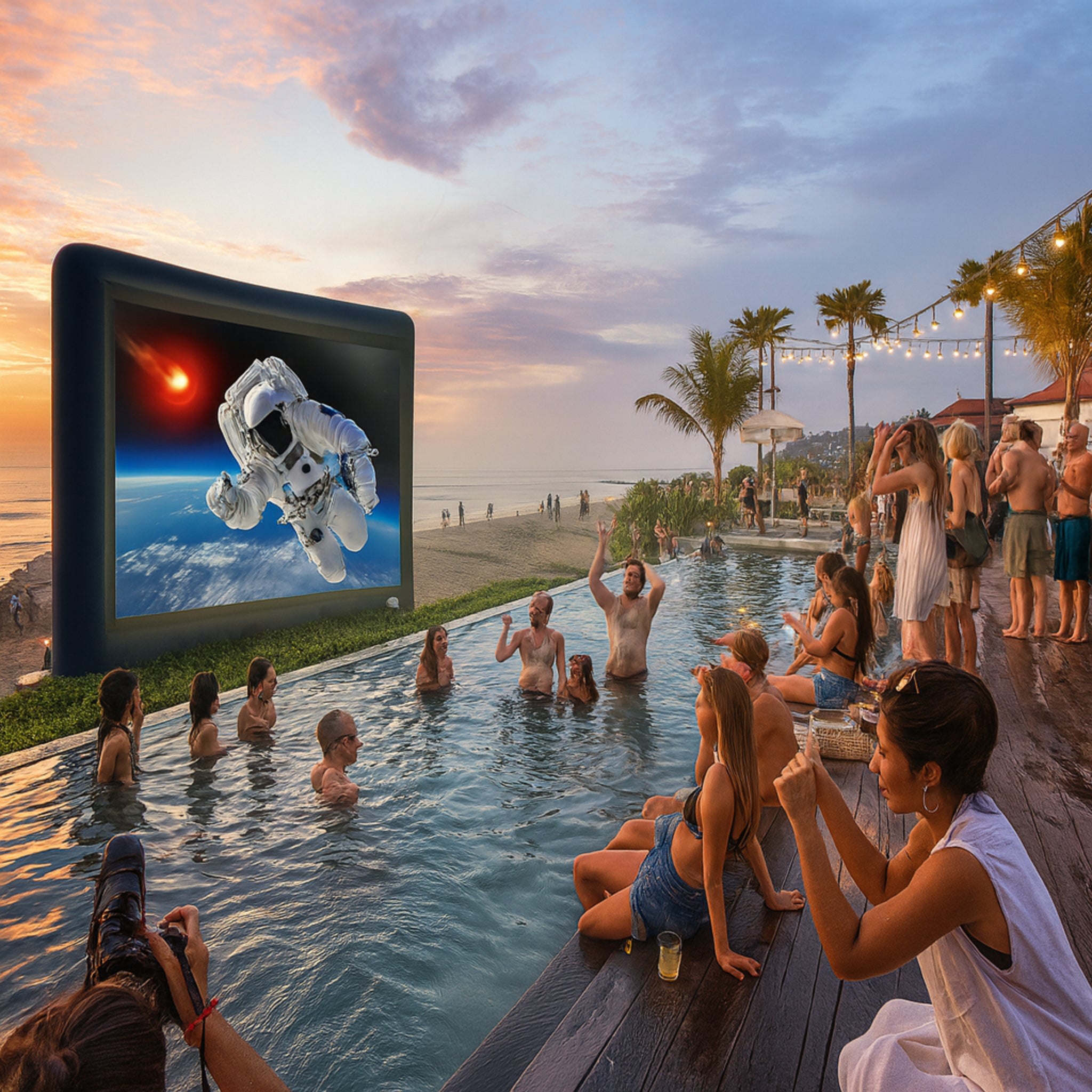 Elite Outdoor Movies 10' Nano Outdoor Cinema System