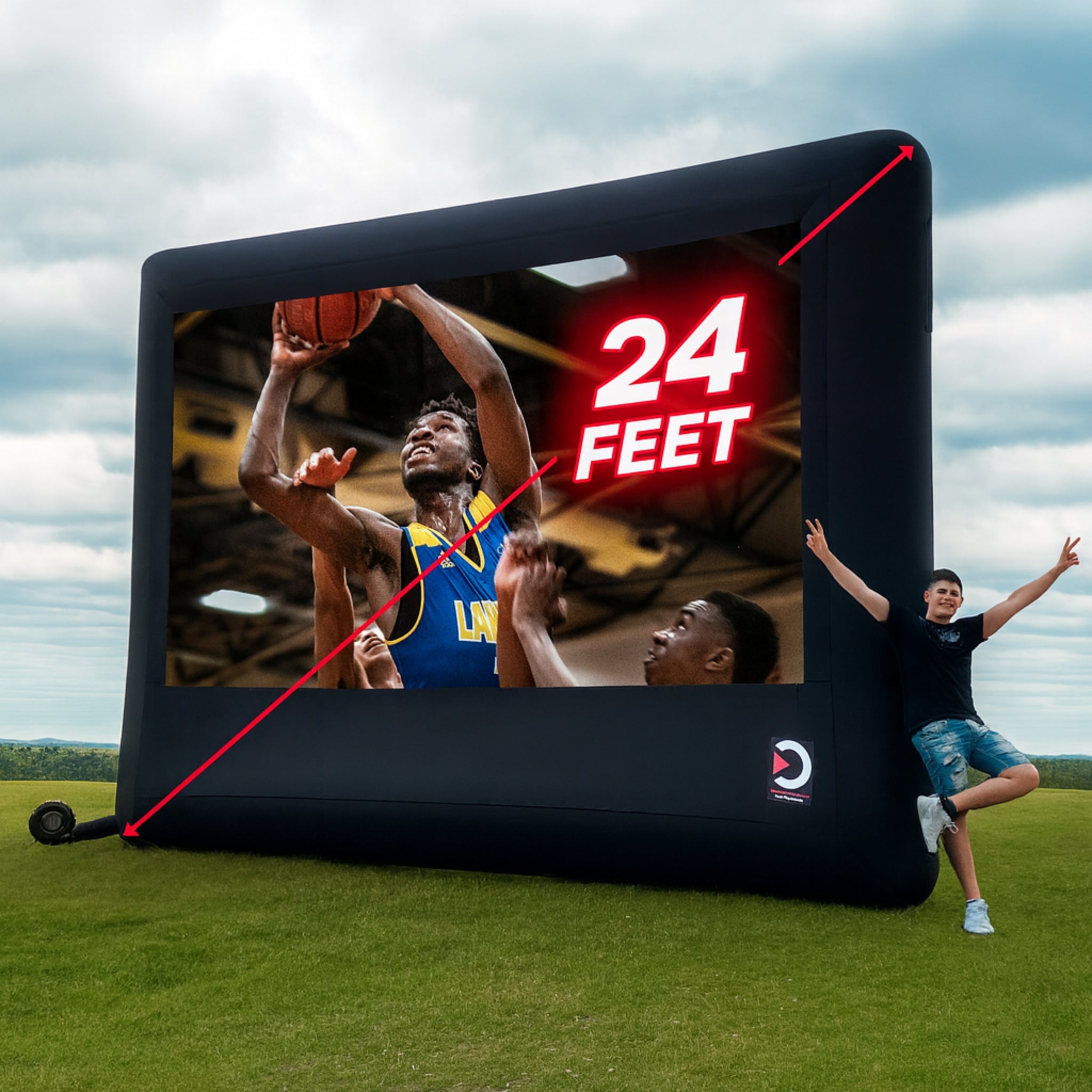 Elite Outdoor Movies 20' Nano Outdoor Cinema System