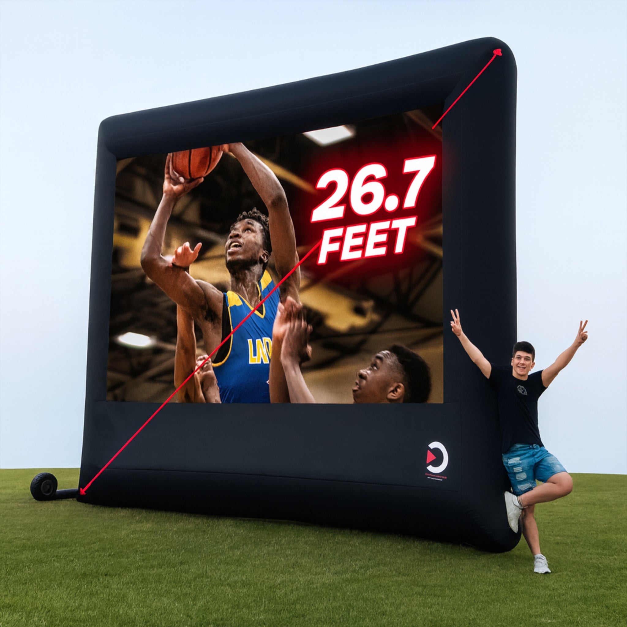 Elite Outdoor Movies 17' Nano Outdoor Cinema System