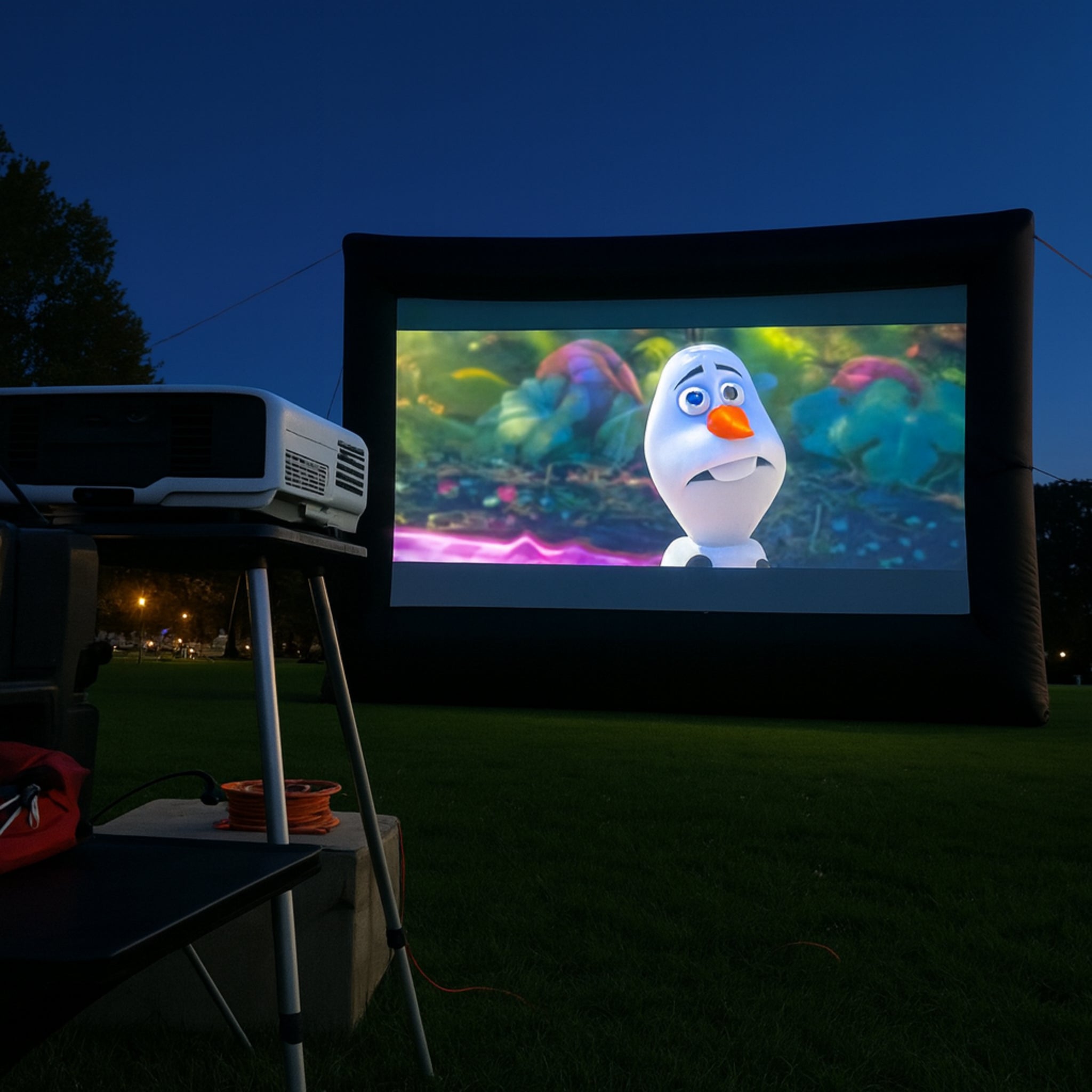 Elite Outdoor Movies Platinum 32' Inflatable Screen