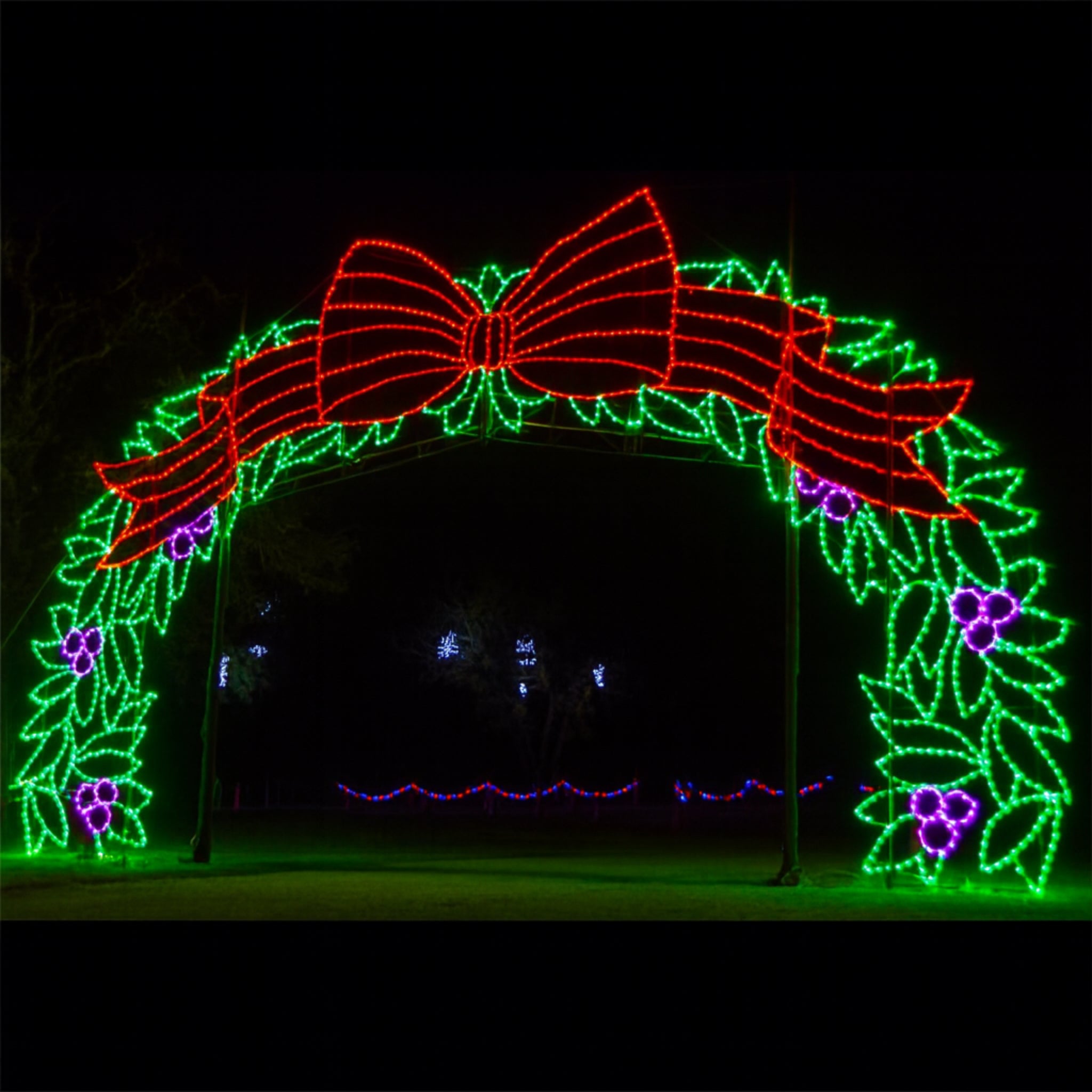 Giant LED Christmas Light Arch
