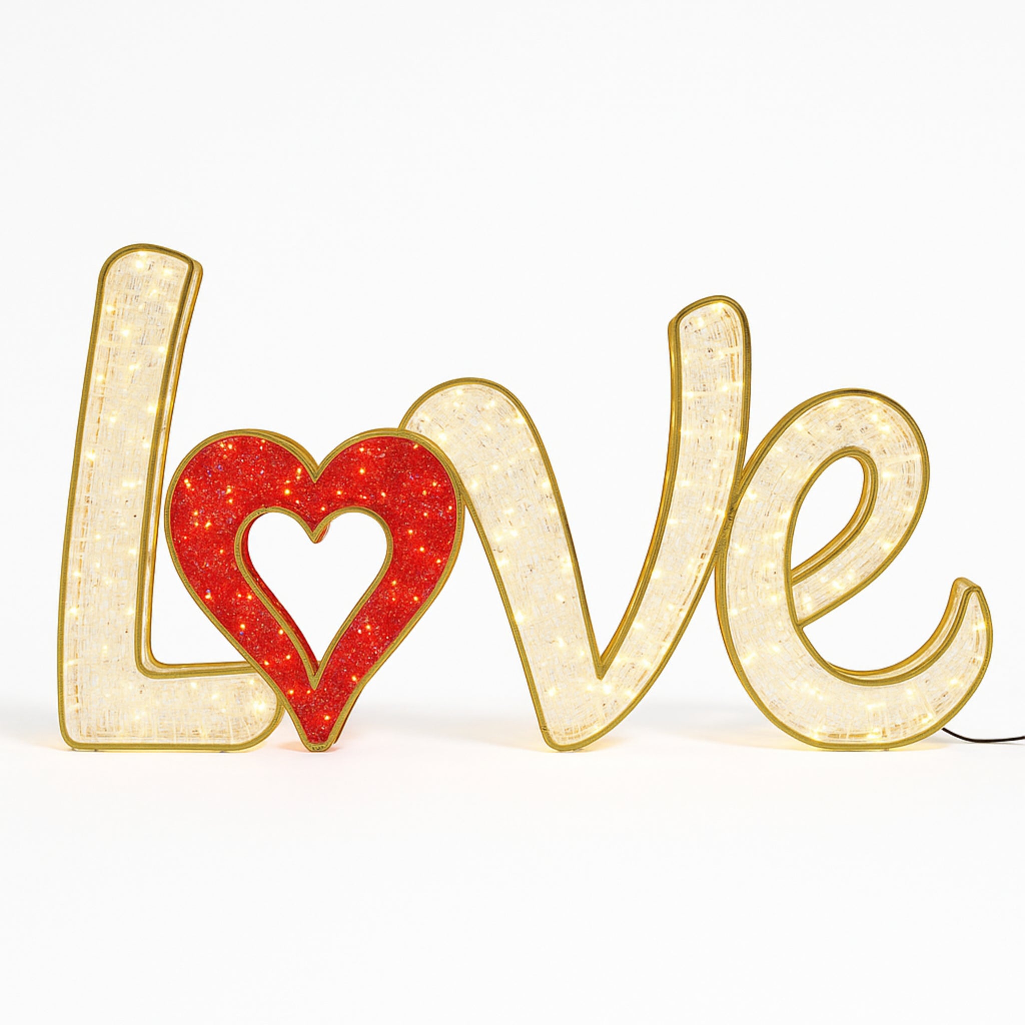 Giant Pre-Lit LED Love Heart