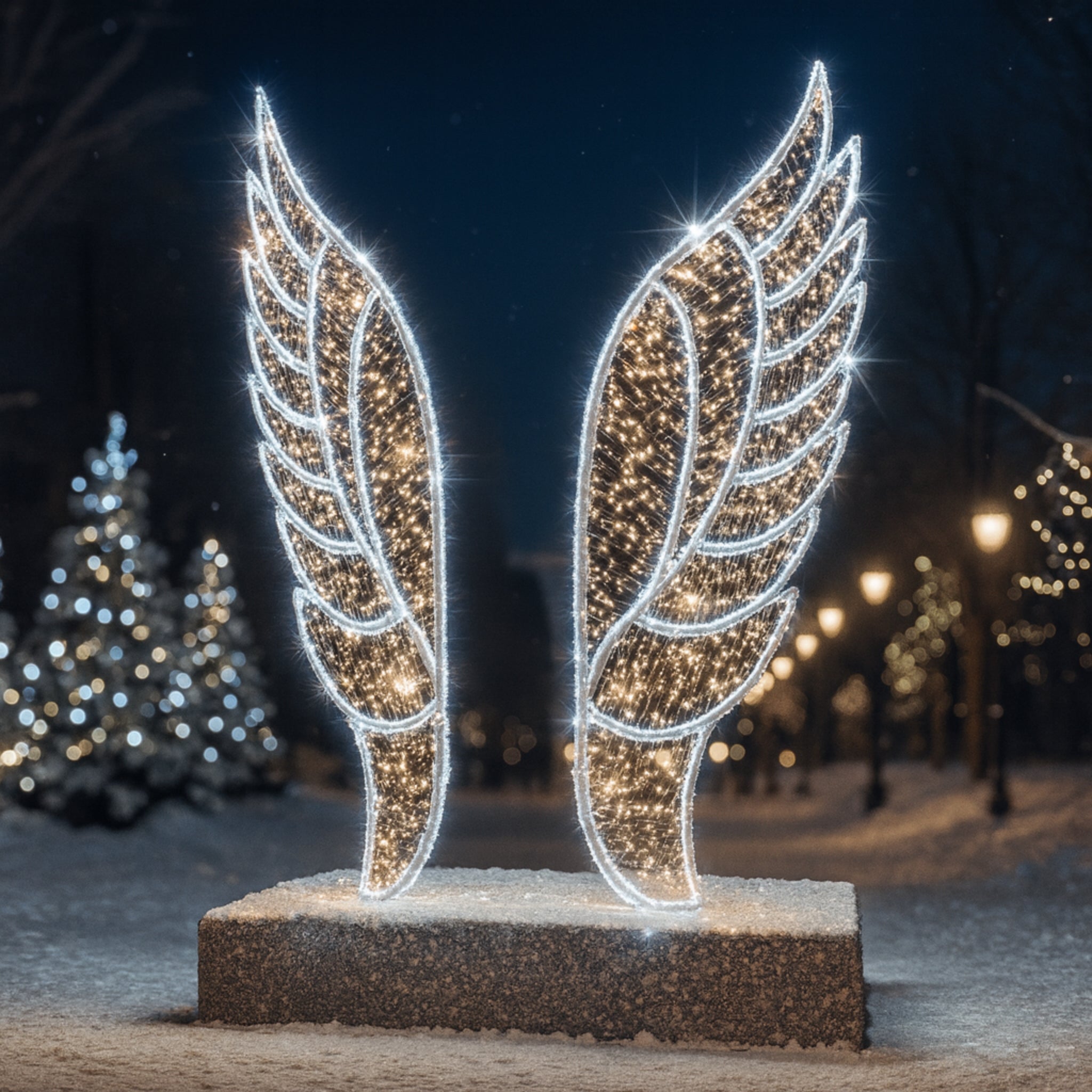 Giant Pre-Lit LED Wings