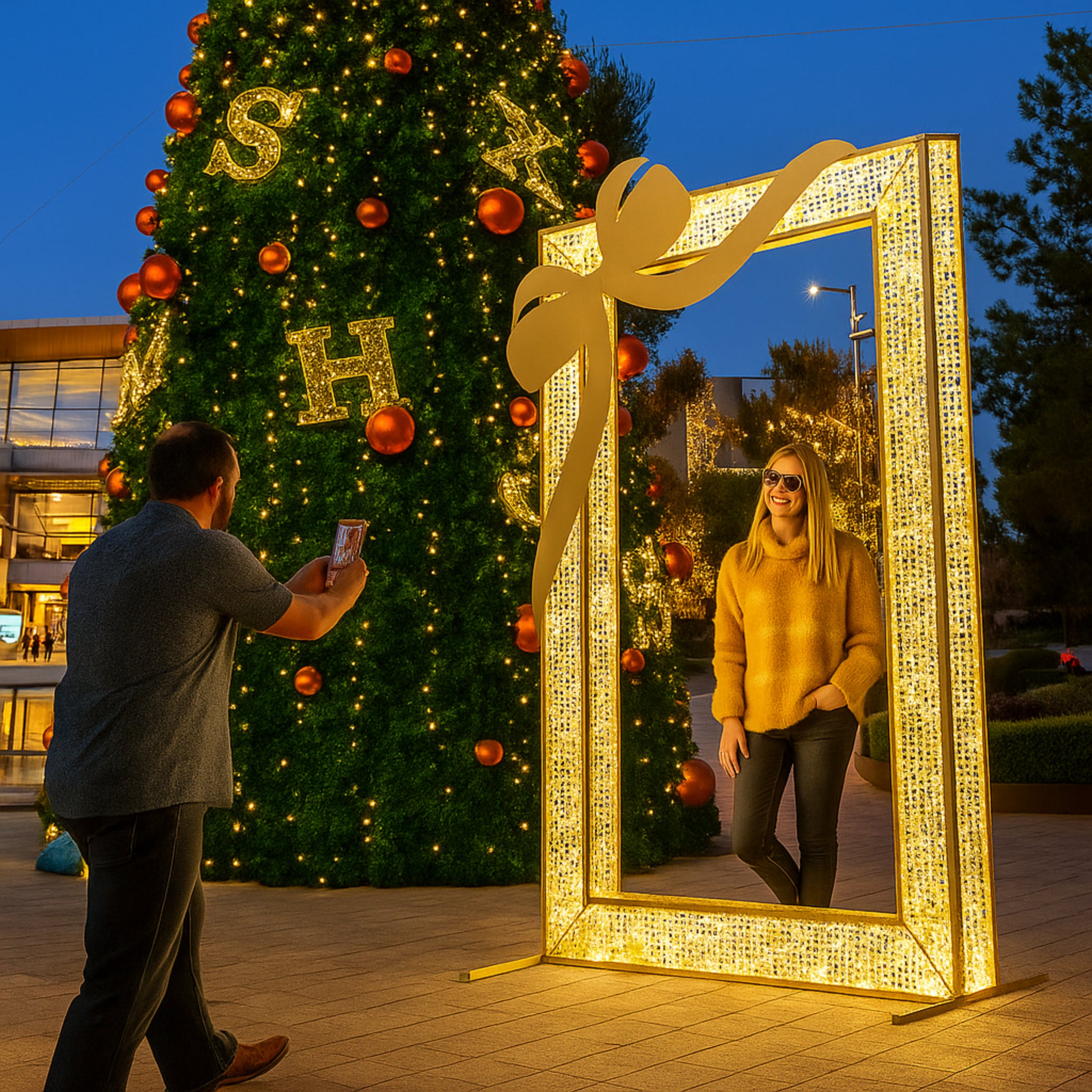 Giant Pre-Lit LED Illuminating Photo Prop