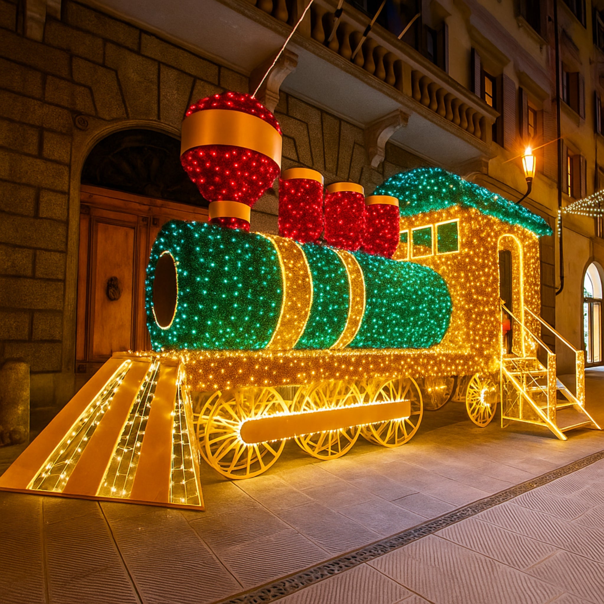 Giant Pre-Lit LED Express Train