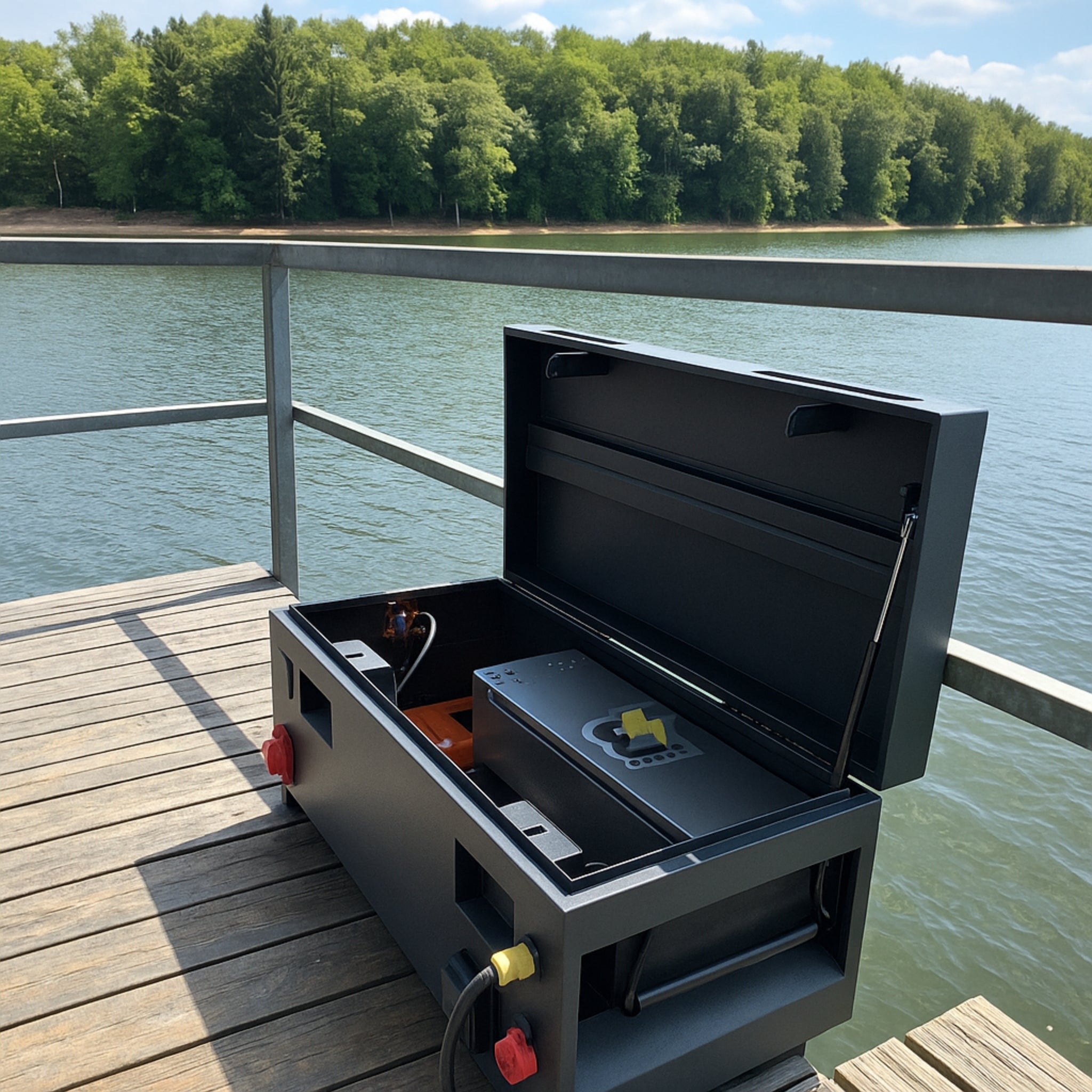 1.1KW Boat Dock Offgrid Solar Kit - Portable with Plug and Play Connections