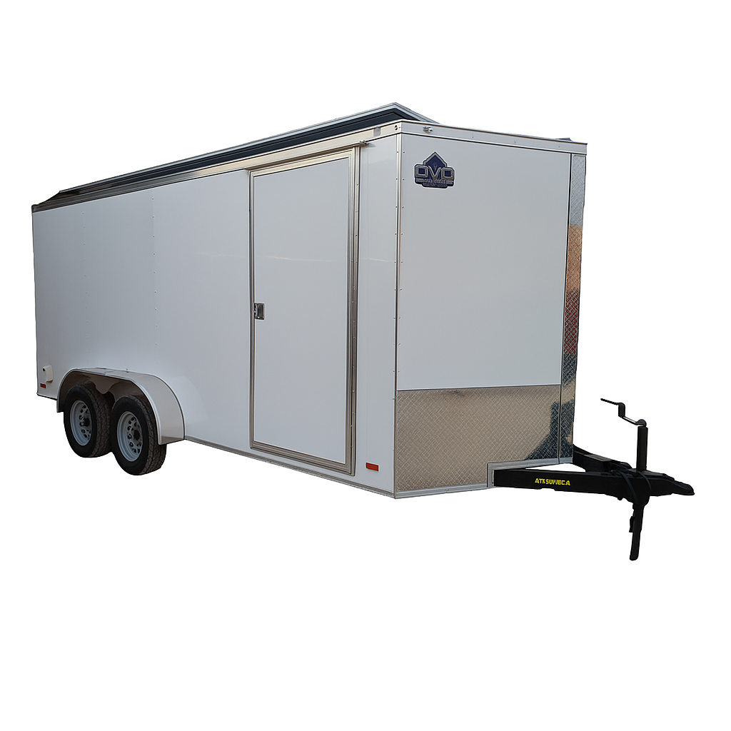 16' Expanded Model Enclosed SOLAR POWERED Offgrid Self-Sufficient Trailer - BASE MODEL w Expanded 10K Split Phase 120V/240V OMO E-Line Inverter + 10.24kWh OMO E-Line Lithium Battery