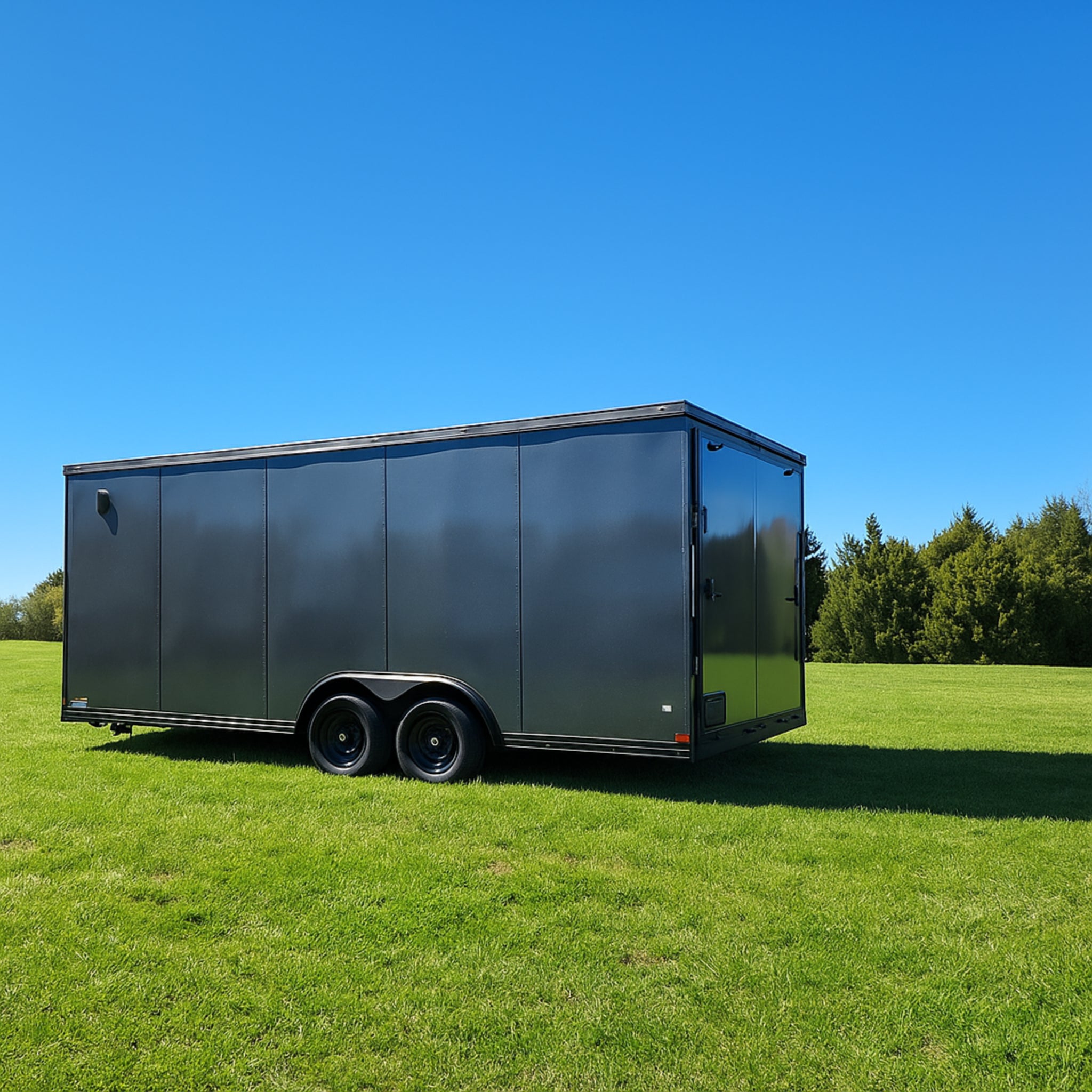 20' Enclosed SOLAR POWERED Offgrid Self-Sufficient Trailer - SOL-ARK 15K Version with 32K Lithium Battery