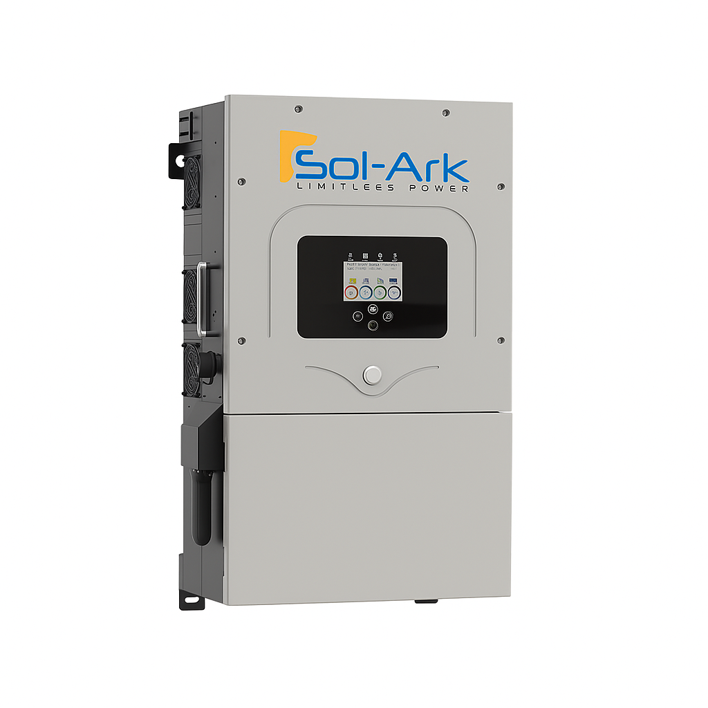 200KW Complete Offgrid Solar Kit + 12x 15K Sol-Ark Inverter + OMO 48V Freedom Series Lithium Battery +200.2KW Solar with Roof Mount and Wiring