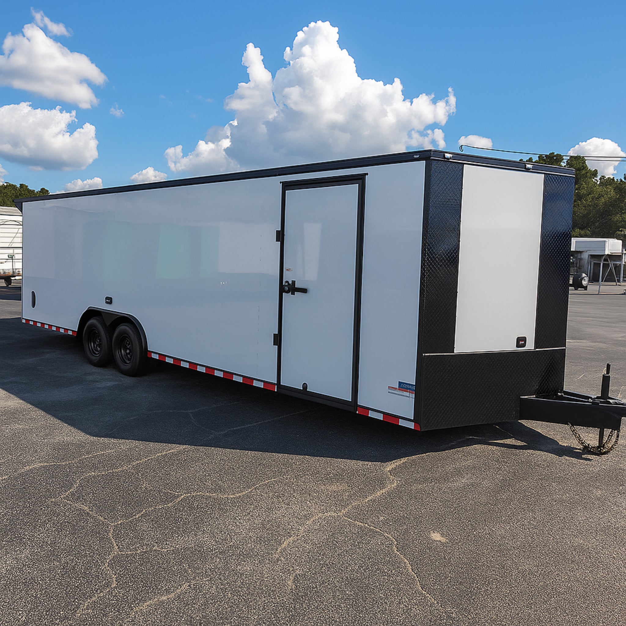 36' Enclosed SOLAR POWERED Offgrid Self-Sufficient Trailer - SOL-ARK 15K with OMO 32K Freedom Lithium Battery