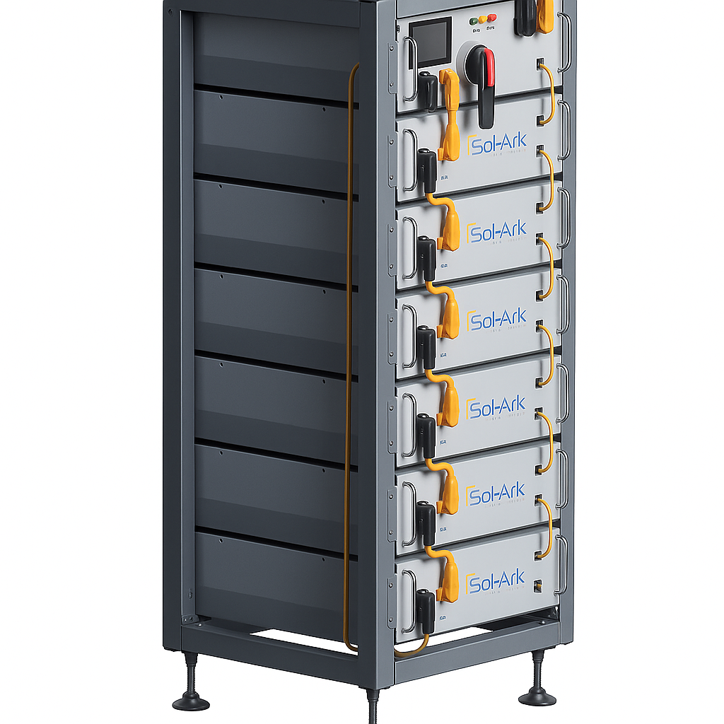 Commercial 120KW Solar Array - 3 Phase 208V Solar Kit + 4x 30K 208V Sol-Ark Inverter + 4x 40KW Sol-Ark INDOOR Lithium Battery +118.8KW Solar with Ground Mount and Wiring