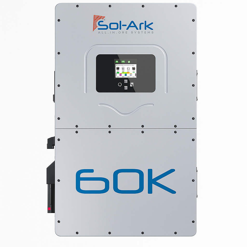 Commercial 240KW Solar Array - 3 Phase 480V Solar Kit + 4x 60K 480V Sol-Ark Inverter + 4x 60KW Sol-Ark OUTDOOR Lithium Battery +242KW Solar with Ground Mount and Wiring