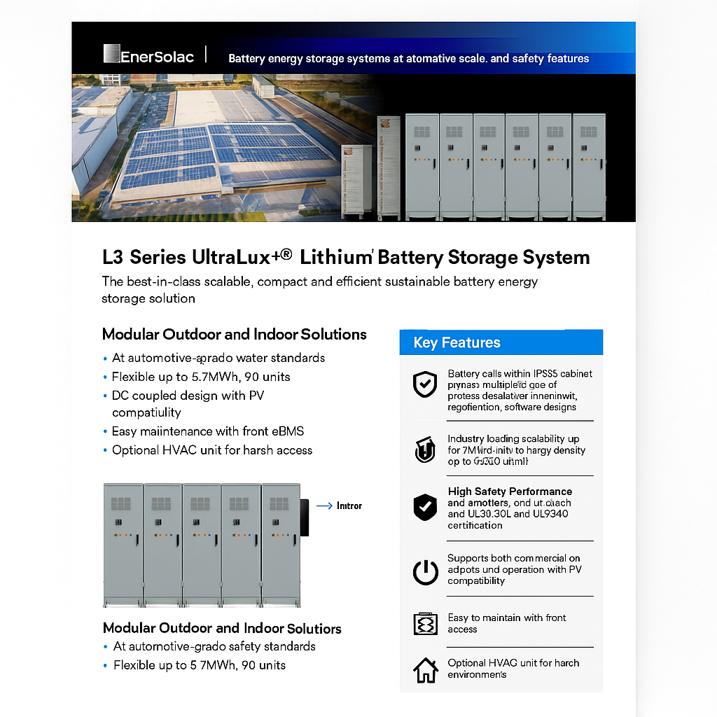 Commercial 30KW Solar Array - 3 Phase 208V Solar Kit + 30K 208V Sol-Ark Inverter + 40KW Sol-Ark INDOOR Lithium Battery +29.7KW Solar with Ground Mount and Wiring