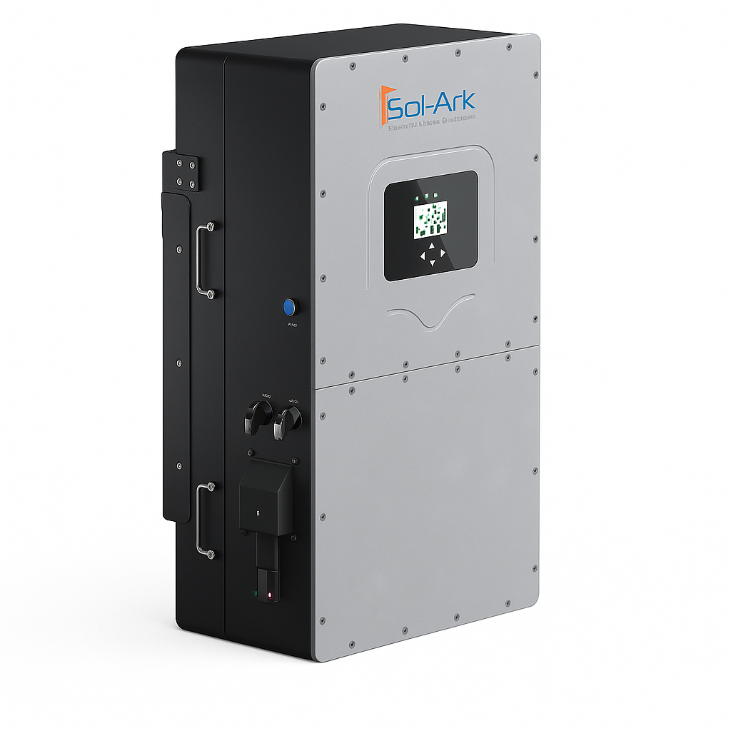 Commercial 60KW Solar Array - 3 Phase 208V Solar Kit + 2x 30K 208V Sol-Ark Inverter + 2x 40KW Sol-Ark INDOOR Lithium Battery +59.4KW Solar with Ground Mount and Wiring