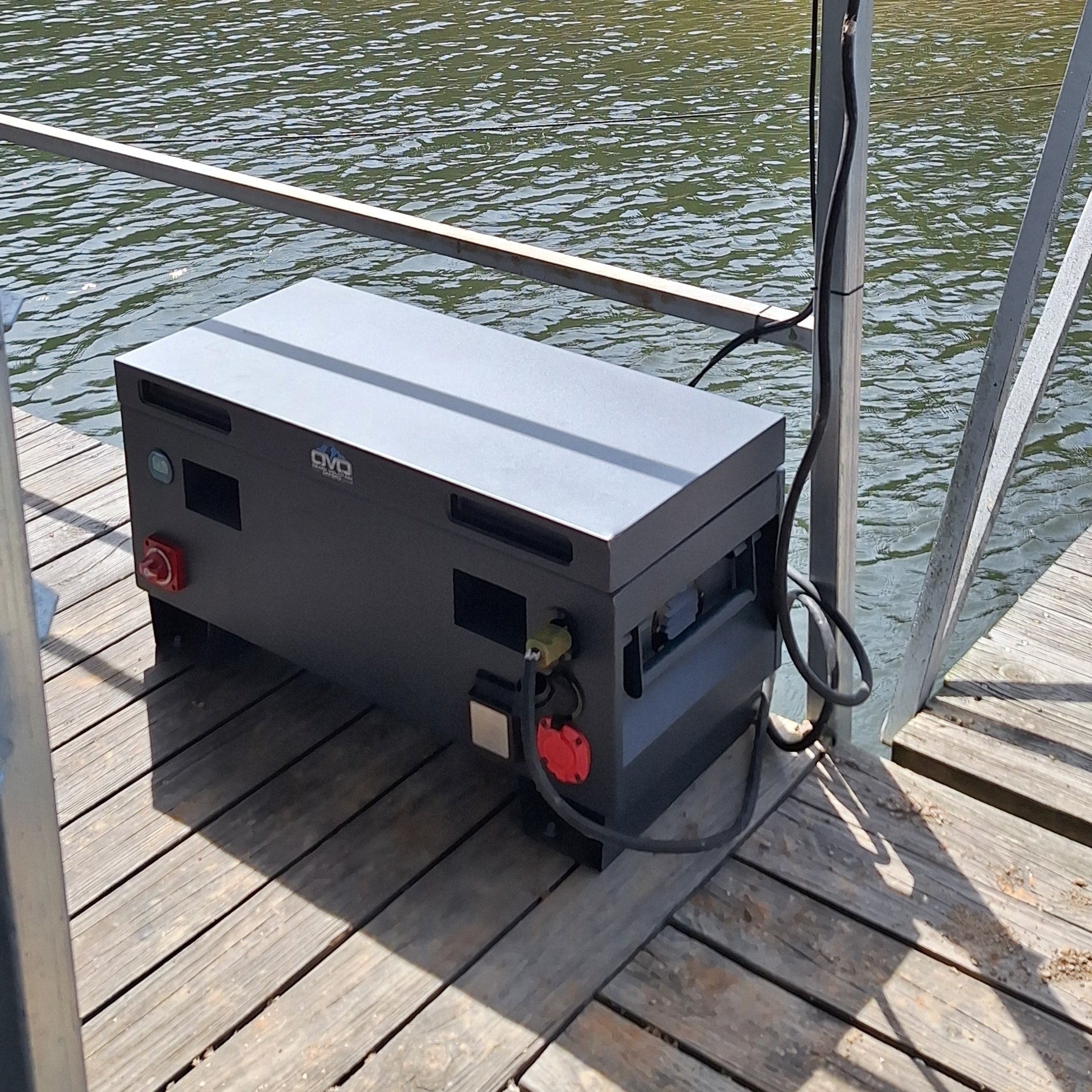Boat Dock Offgrid Solar Kit - Portable with Plug and Play Connections (No Solar Panels)