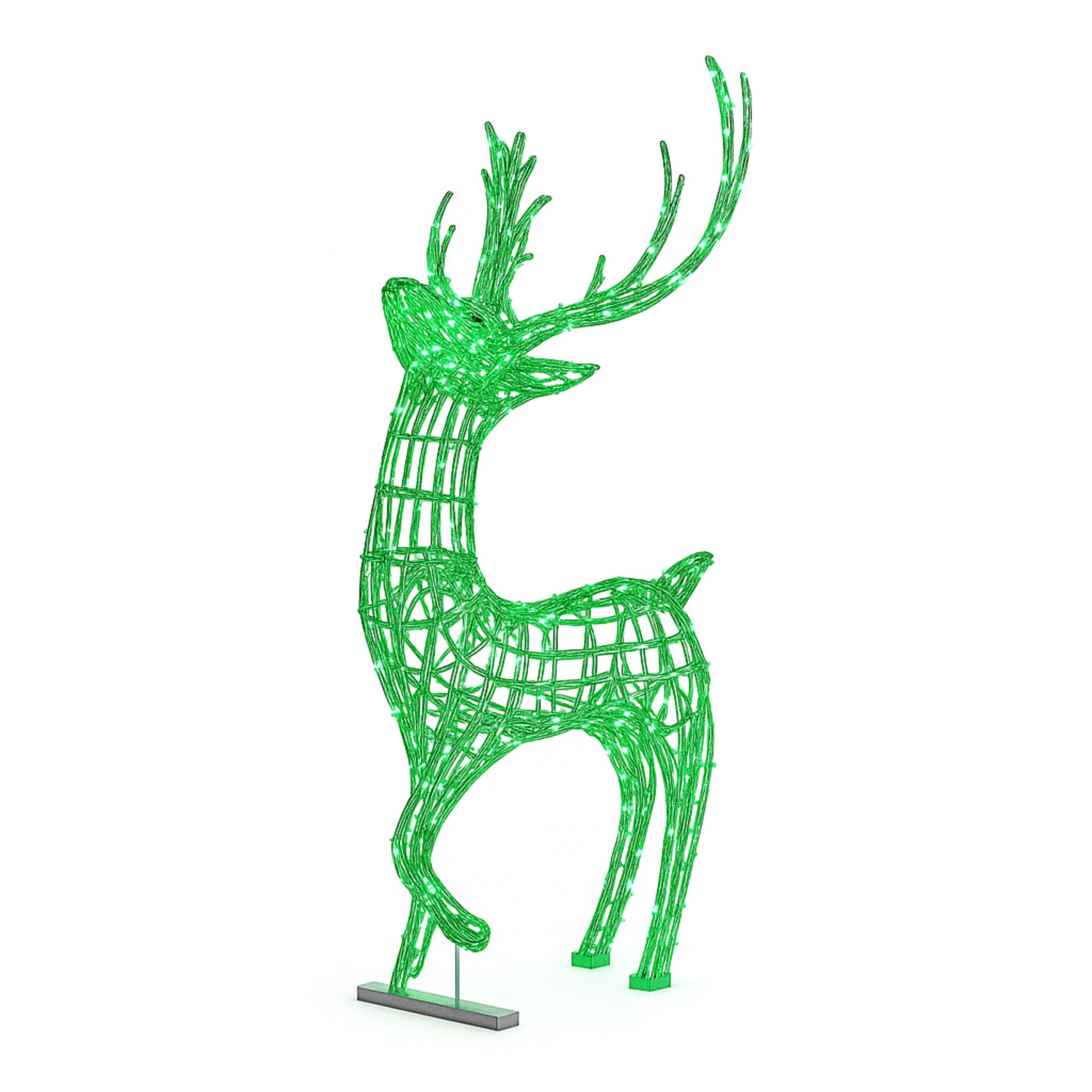 Giant Pre-Lit LED Reindeer