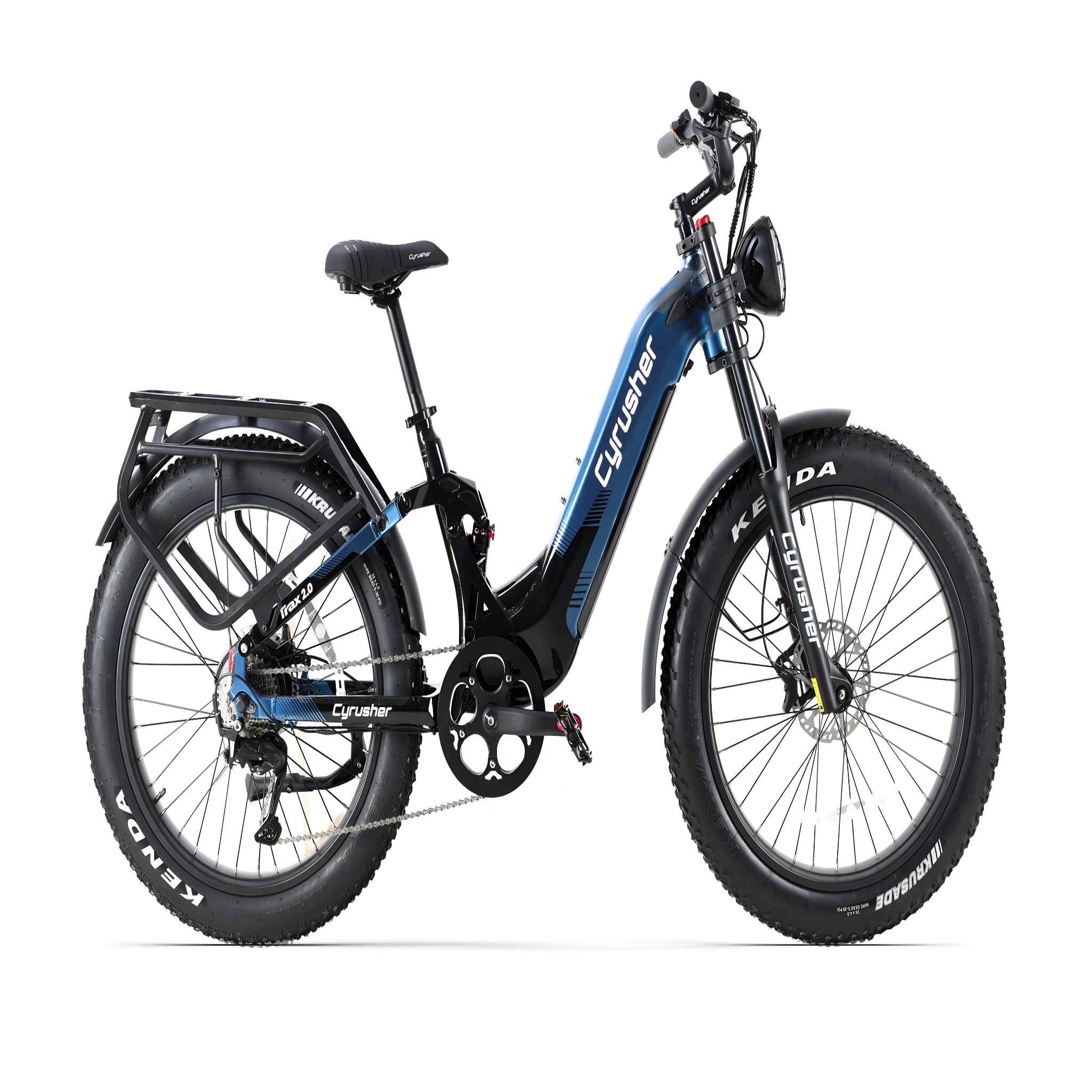 Cyrusher Trax 2.0 Step-Thru Full-Suspension E-Bike