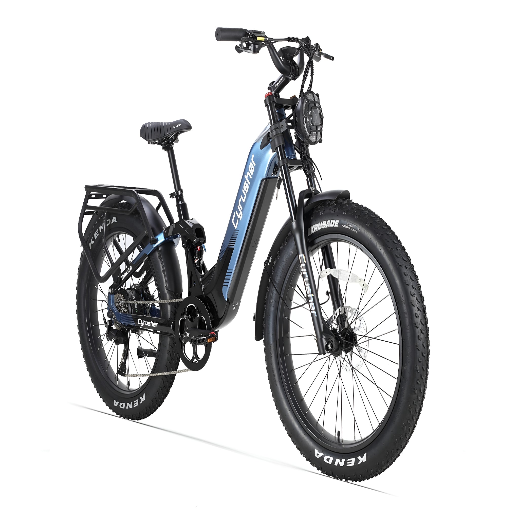 Cyrusher Trax 2.0 Step-Thru Full-Suspension E-Bike