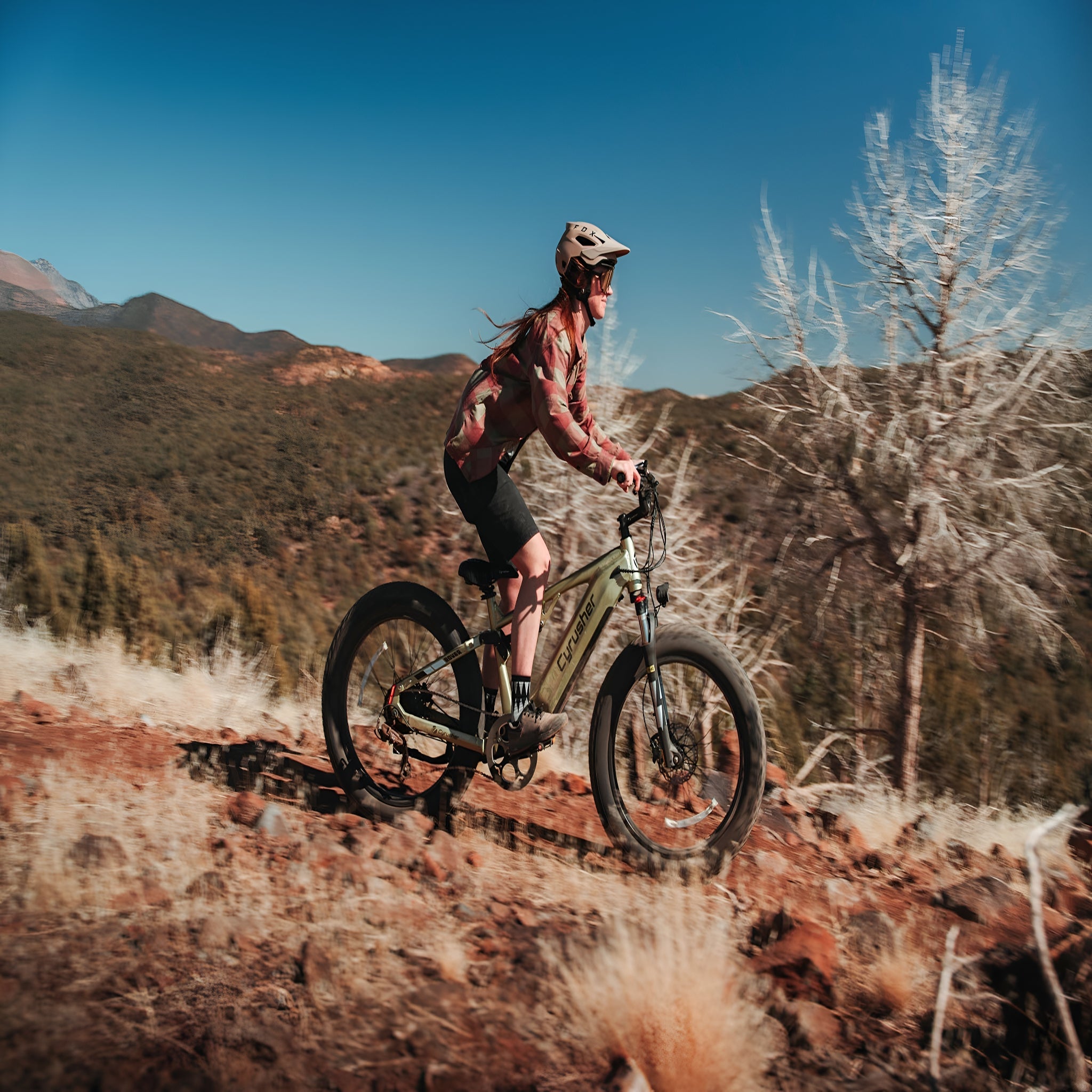 Cyrusher Rover Step-Over Full-Suspension E-Bike