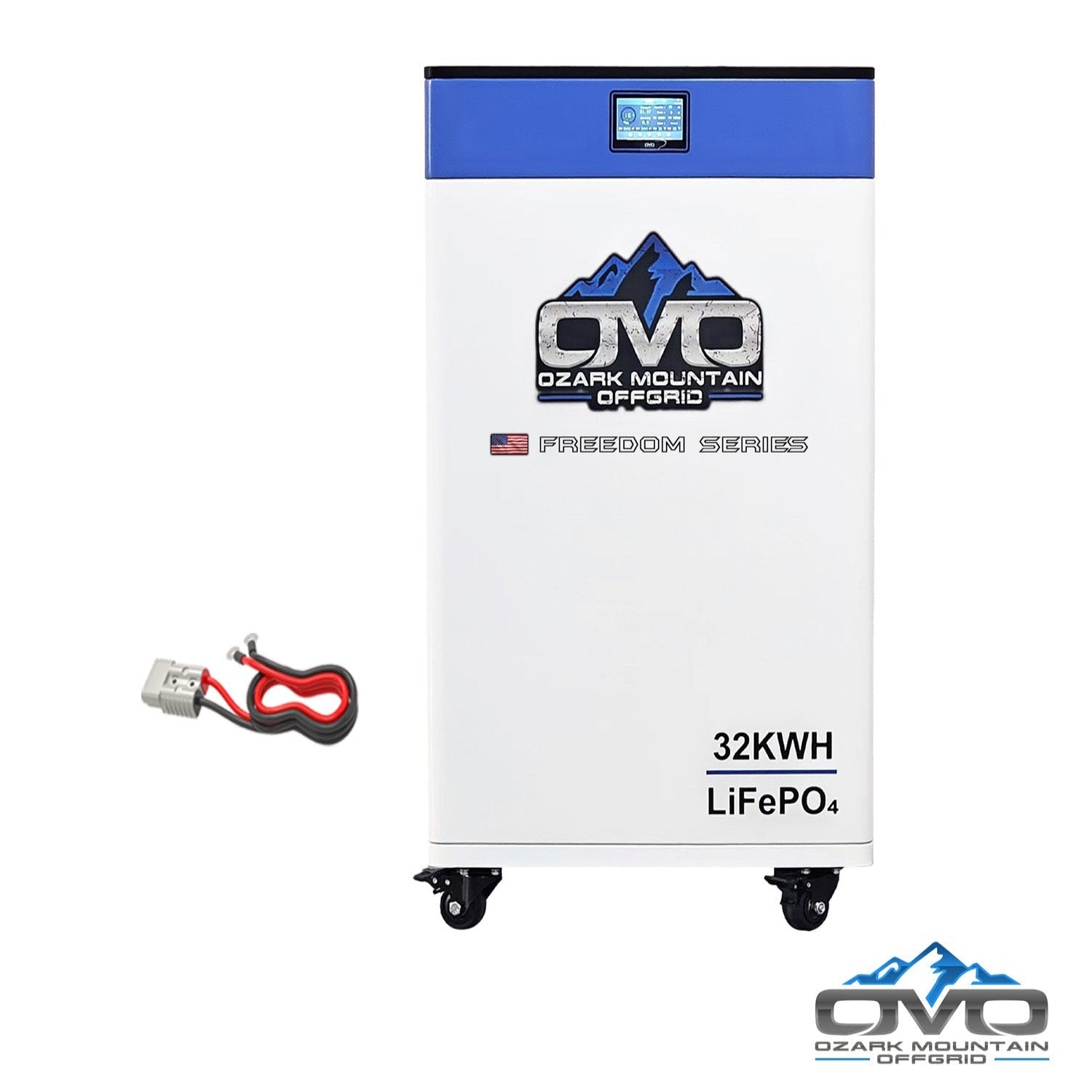 17KW Complete Offgrid Solar Kit + EG4 18kPV + 32KW OMO 48V Freedom Series Lithium Battery + 17.6KW Solar with Roof Mounting Rails and Wiring