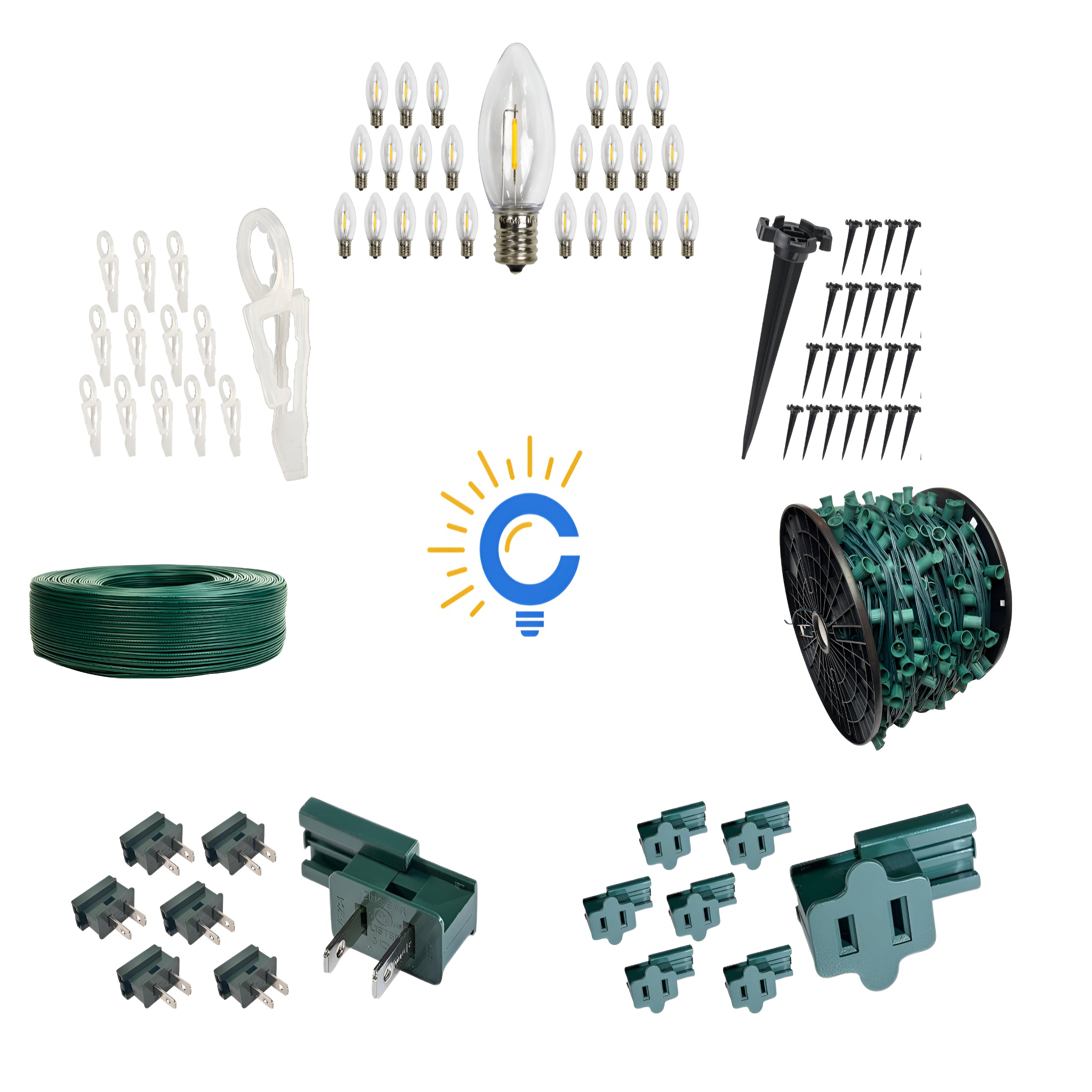 C9 1000' Commercial Installation Kit - 12" Spacing
