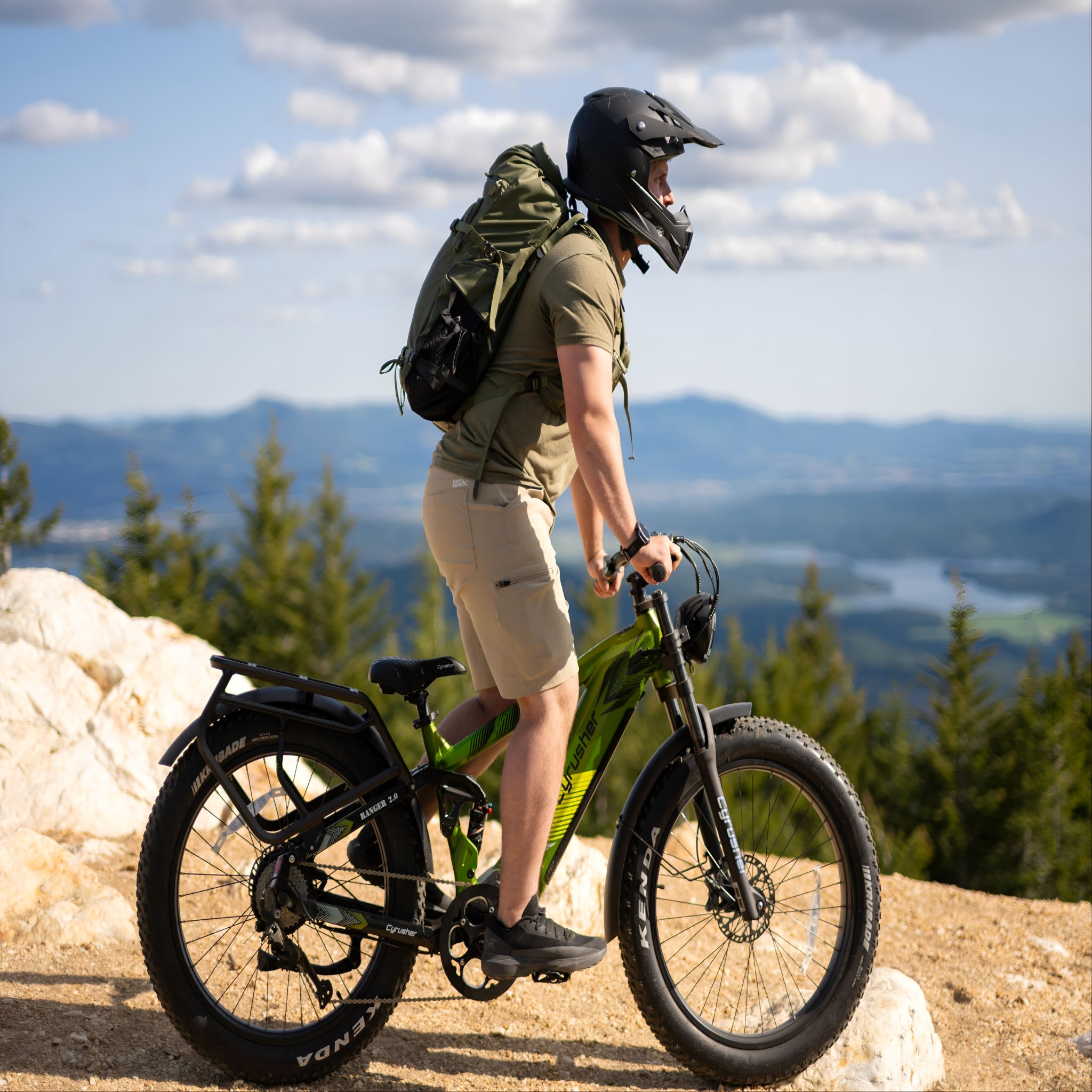 Cyrusher Ranger 2.0 Step-Over Full-Suspension E-Bike
