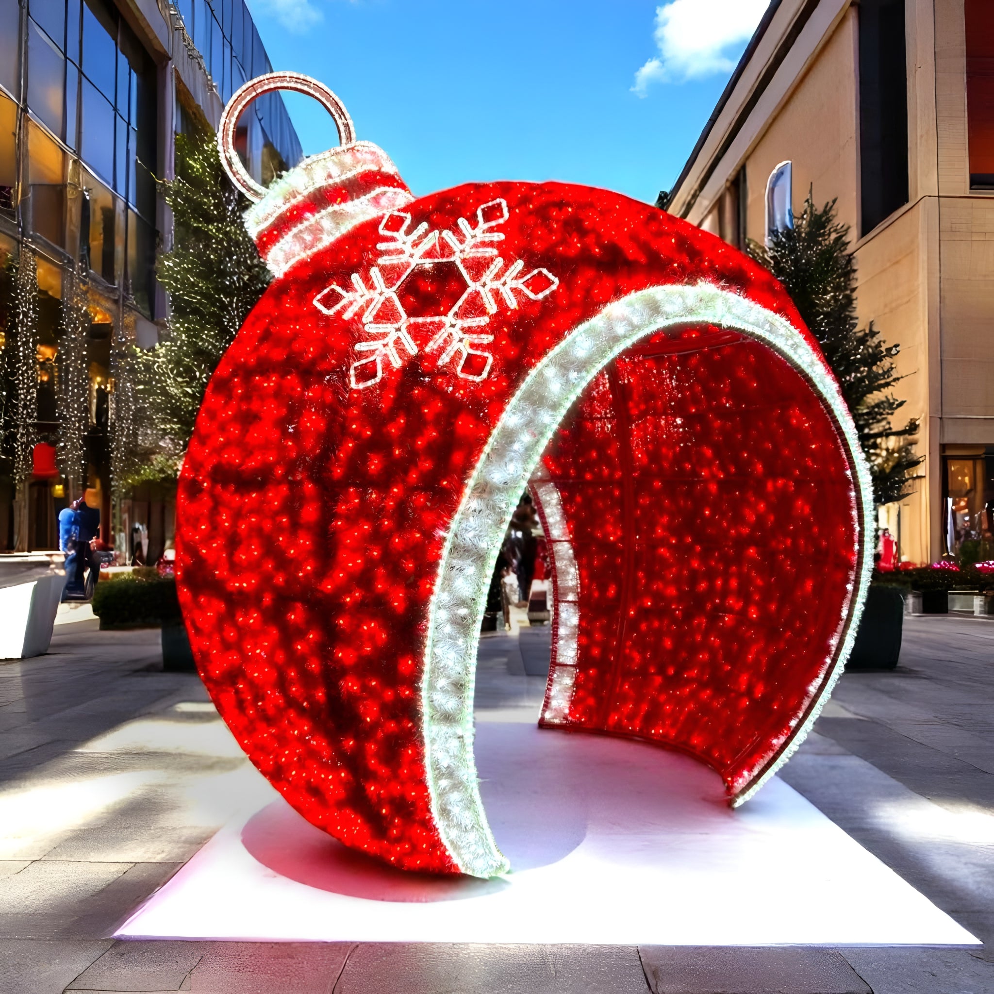 Giant Pre-Lit LED Walk-Through Ornament